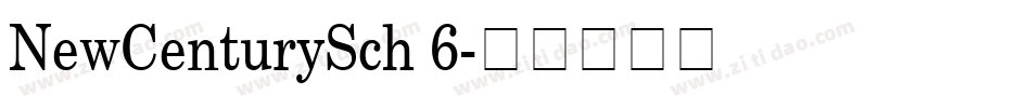 NewCenturySch 6字体转换